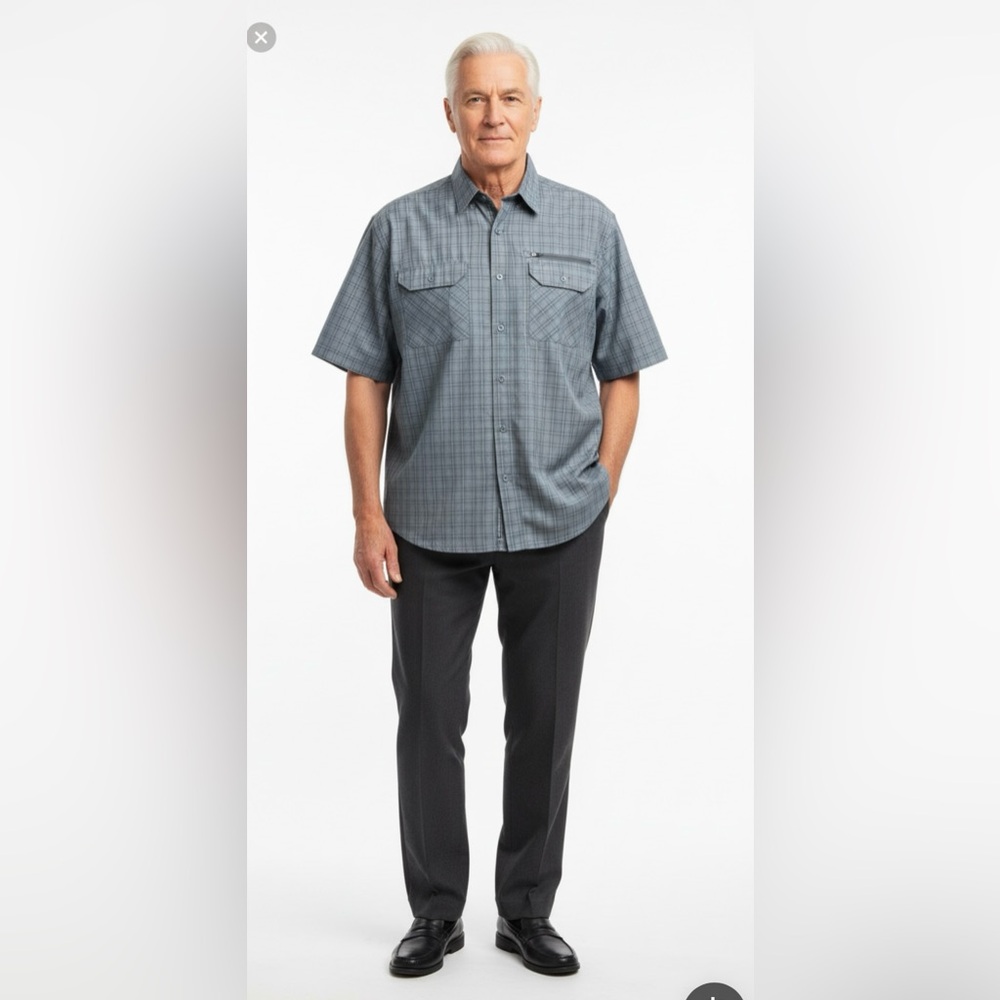 Reel Legends Light Gray Checkered Men's Shirt
Ships‎ next day .